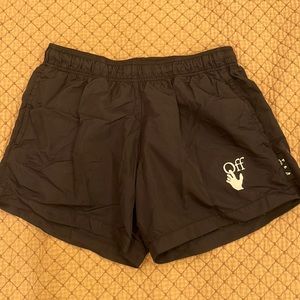 Mens Black Off White Swim Suit Size Medium